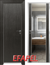 М6 - Врата за баня Еfapel цвят Черна Мура