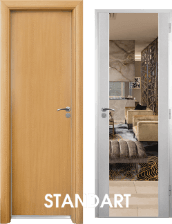 М7 - Врата за баня Стандарт цвят Светъл дъб
