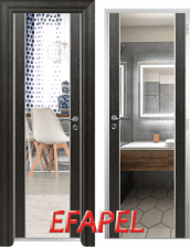 М8 - Врата за баня Еfapel цвят Черна Мура