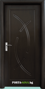 Интериорна врата Стандарт 056P, цвят Венге