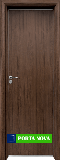Алуминиева врата за баня – Стандарт цвят Орех