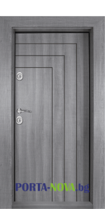 Блиндирана входна врата Т-1002, цвят Сив дъб