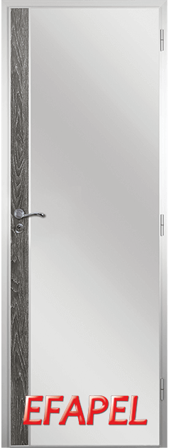 Алуминиева врата за баня - Efapel, цвят Бяла мура