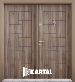 Двукрила Врата Модел Kartal T 100 цвят Sparta