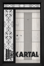 Двукрила Врата Модел Kartal T 901 цвят Арктика