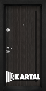 Блиндирана входна врата TP-003, цвят Черна перла