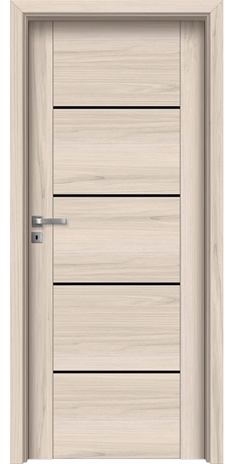Интериорна врата Invado Aristo модел 5 Black Lacobel Spring Oak