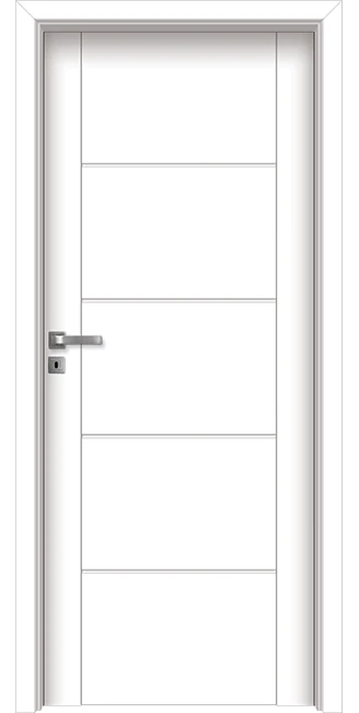 Интериорна Врата Invado Aristo Модел 5 Satinato Glass Lindo White
