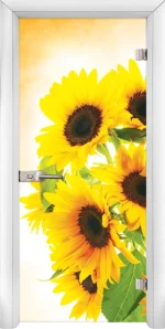 Стъклена Врата Standart Print G 13-4 Бял