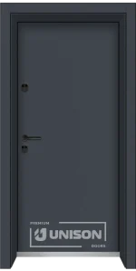 Входна врата Unison Clima Basic, цвят Графит