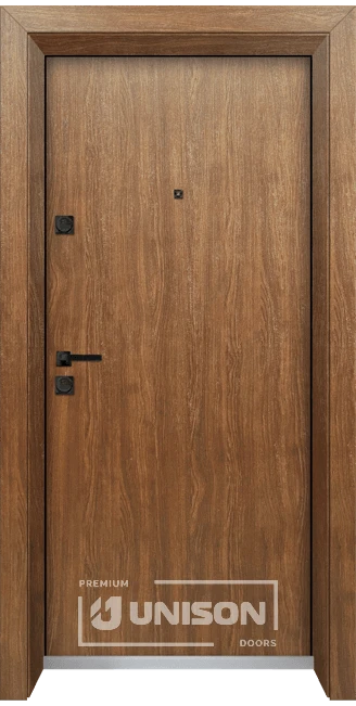 Входна врата Унисон Оптима 4500, цвят Императорска акация