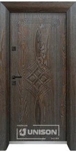Входна врата Унисон Оптима 4538p, цвят Палисндър