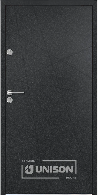 Входна врата Унисон Термо плюс, модел Брилянт, цвят Графит